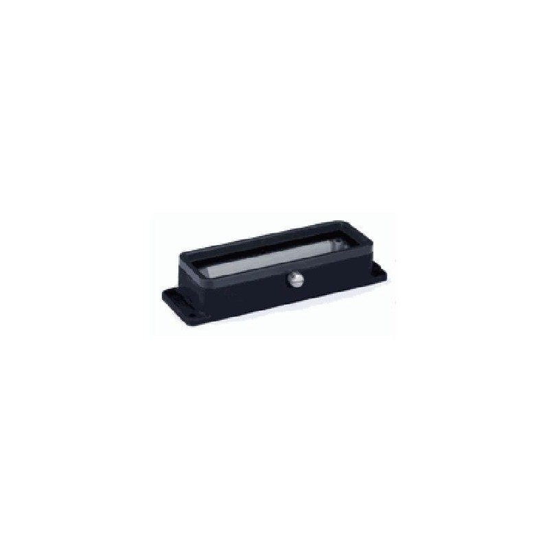 Embase encastrée 24B, alliage aluminium moulé, acier inoxydable, IP65, Sortie basse